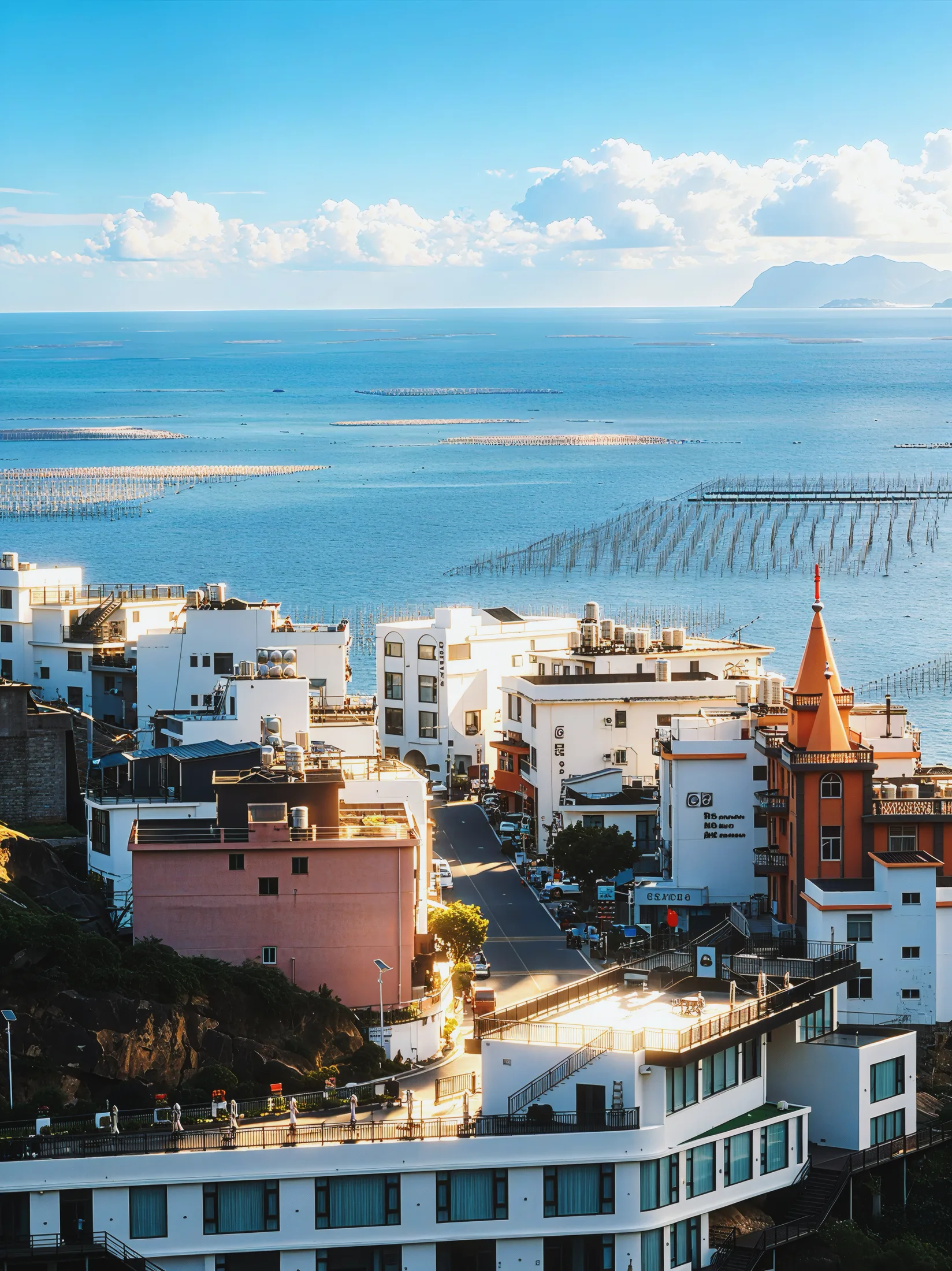 White Town by the Sea